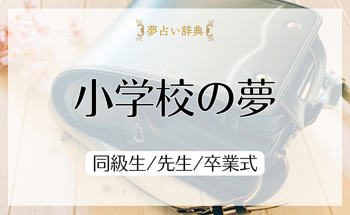 小学校の夢の意味と心理｜同級生/先生/卒業式【夢占い】