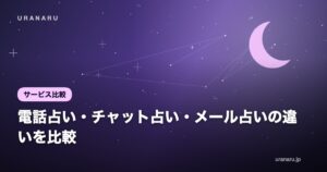 電話占い・チャット占い・メール占いの違いを比較｜向いている相談と費用の考え方