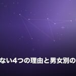 連絡が来ない4つの理由と男女別の心理のイメージ画像